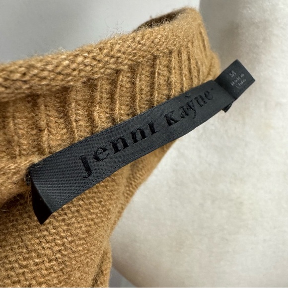 Jenni Kayne Everyday Sweater Long Sleeve Knit Pullover Wool Blend Brown Medium M - Picture 9 of 15